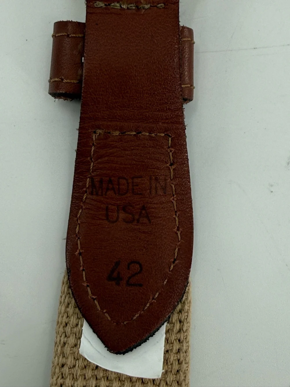 South Carolina Flag Men’s Canvas & Leather Belt 42